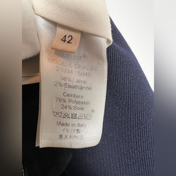 Celine Blue Tuxedo Trousers 42 - Picture 7 of 9